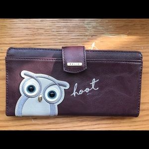 Raisin owl hoot wallet (Relic), women